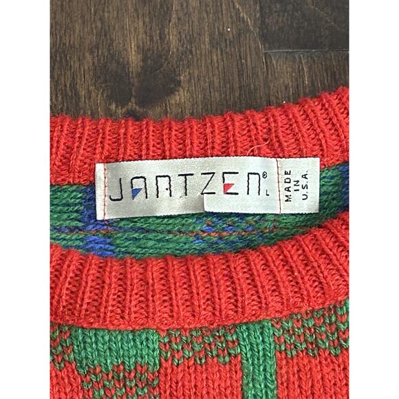 Vintage Jantzen Coogi Style Sweater Men’s Size Large Cable Knit Made in USA - Picture 3 of 11